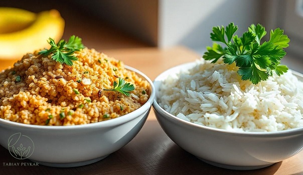مقایسه بین کینوا و برنج