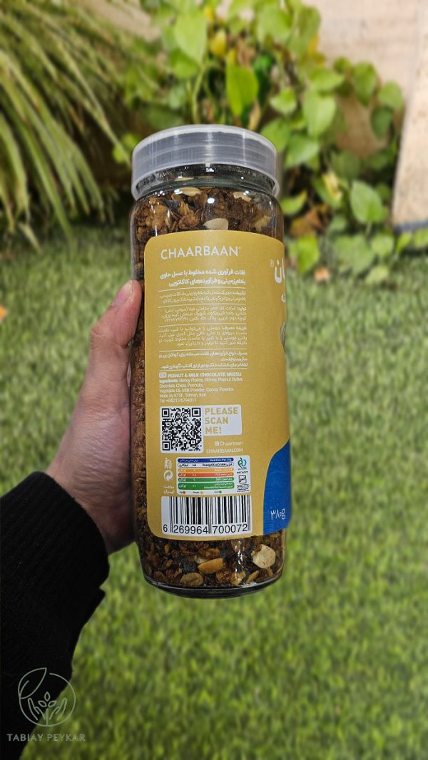 ترکیبات موسلی بادام زمینی و شیرشکلات